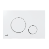 Кнопка управления для скрытых систем инсталляции, белый/xром-глянец m770 